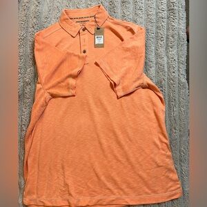 Johnston & Murphy Orange Polo